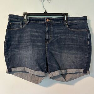 Signature by Levi’s Dark Blue Mid-Rise Jean Shorts Size 20